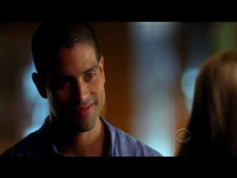 Season 8-Episode 5 Eric+Calleigh Scene-Eric is leaving and he kiss Calleigh!