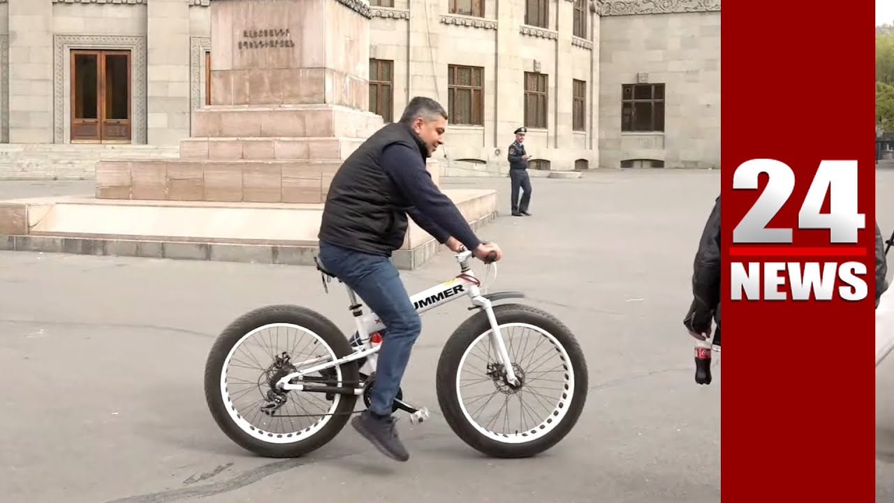 Էս «Խամեռը» քշի, որ էլ Նիկոլին չպաշտպանես, ֆռա, Վանեցյա՛ն, ֆռա. քաղաքացին հեծանիվ տվեց Վանեցյանին