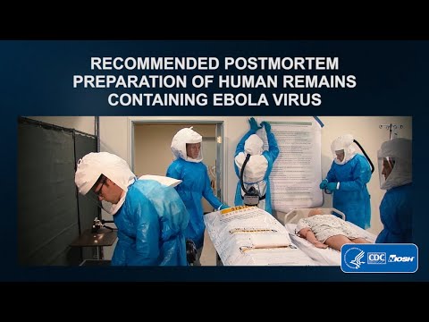 Empfohlene postmortale Aufbereitung menschlicher Überreste mit Ebola-Virus
