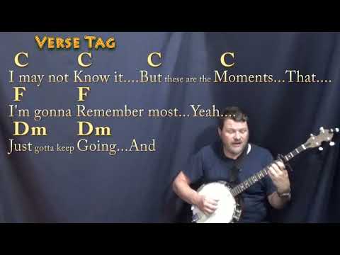 The Climb (Miley Cyrus) Banjo Cover Lesson with Chords/Lyrics - Capo 4th Fret