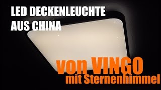 Was taugt eine LED Deckenleuchte aus China?? - VINGO® 50W Unboxing, mein Ersteindruck - Deutsch