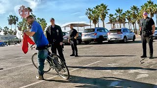 Police try to end Fight over a Stolen Bike at Venice Homeless  Encampment