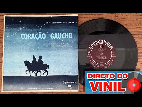 1º DISCO DE VINIL OS IRMÃOS BERTUSSI: CORAÇÃO GAÚCHO - 1955 CAPA AZUL (Disco Completo)