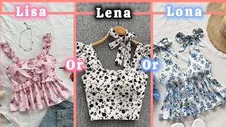 LISA, LENA, OR LONA FASHION DRESS KOREANS CLOTHS FANCY DESIGNERS #dress #JHUMKA #hellokitty #home
