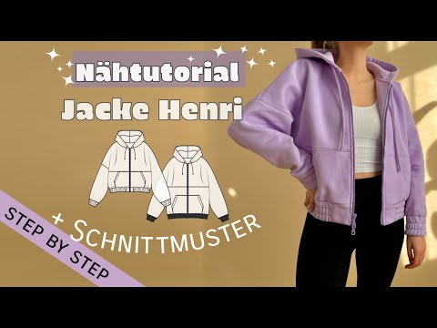 Nähtutorial oversize Jacke Henri - step-by-step Nähanleitung mit Schnittmuster / DIY