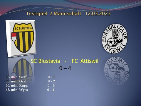 zwööi Testspiel  SC Blustavia - FC  Attiswil