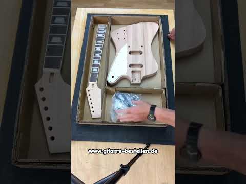 E-Gitarren Bausatz Guitar Kit F Bird Style Mahagoni