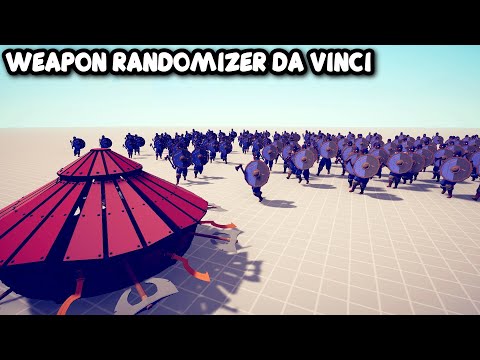 WEAPON RANDOMIZER DA VINCI vs EVERY UNITS - TABS - Totally Accurate Battle Simulator