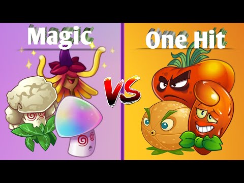 Team MAGIC vs ONE HIT - Which Plant Team's Best? - PvZ 2 Plant Vs Plant #pvz2