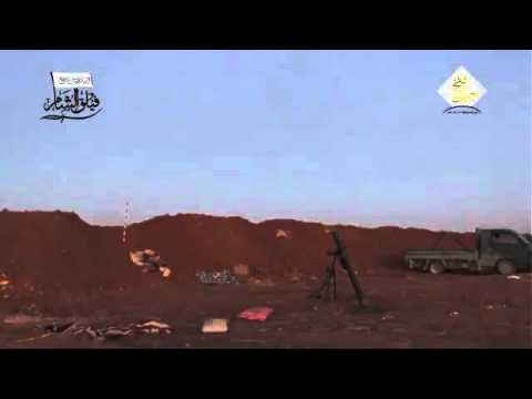 استهداف مقرات تنظيم داعش بقذائف الهاون من قبل فيلق الشام على جبهة أم حوش في ريف حلب