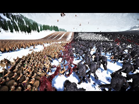 80,000 Werewolf Vs 200,000 Spartans | Ultimate Epic Battle Simulator 2 | UEBS2