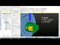 MasterCam X5 C Axis Contour And Drill From Solid Model STP 2