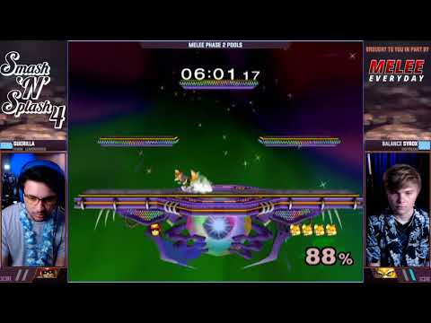 Smash'N'Splash 4 PHASE 2 POOLS - Guerilla (Captain Falcon) vs Balance | Syrox (Fox)