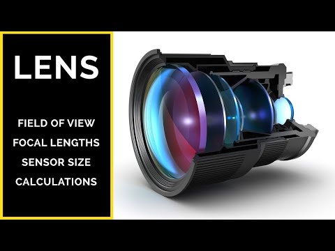 LENSES: Field of View, Focal Lengths, Sensors and Lens Size Calculations