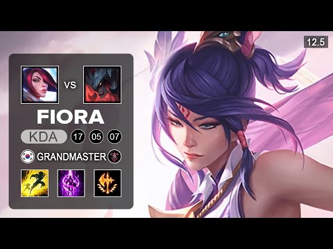 Fiora Top vs Aatrox - KR Grandmaster - Season 12 Patch 12.5