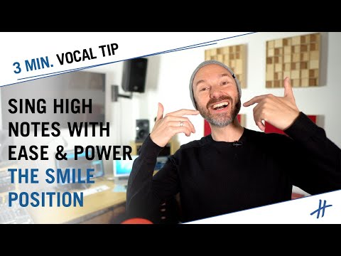 How To Sing High Notes With More Ease and Power - The Smile Position (Vocal Coach Dirk Hoppe)