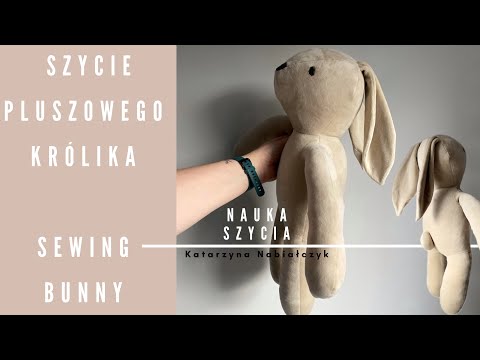 How to sew a stuffed rabbit I Sewing a stuffed animal for a child I free pattern I Tutorial