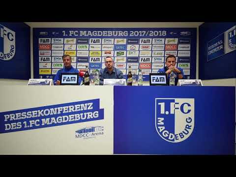 Pressekonferenz vor dem Spiel FSV Zwickau gegen 1. FC Magdeburg