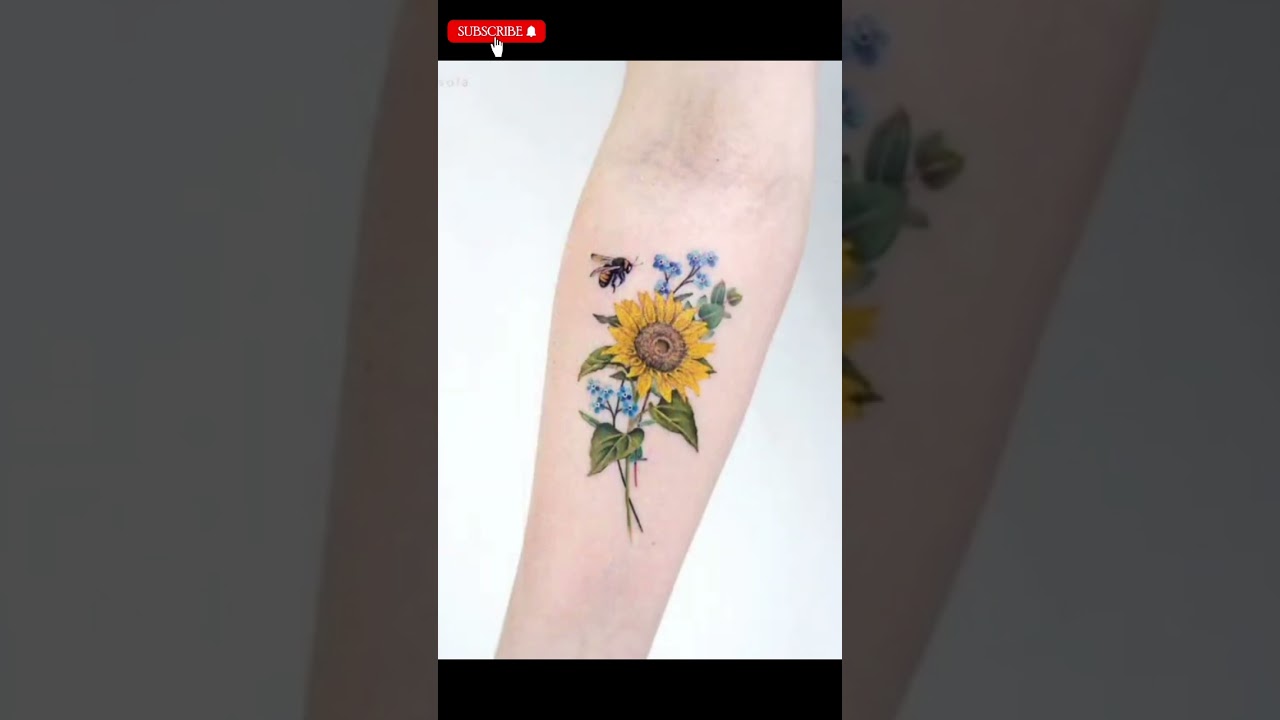 small flower tattoo design ideas #shortvideo #viral #shortfeed #shorts