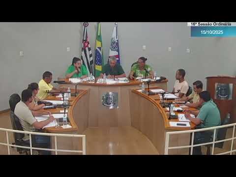 16ª Sessão Ordinária (15/10/2025) - Câmara Municipal de Santópolis do Aguapeí - SP