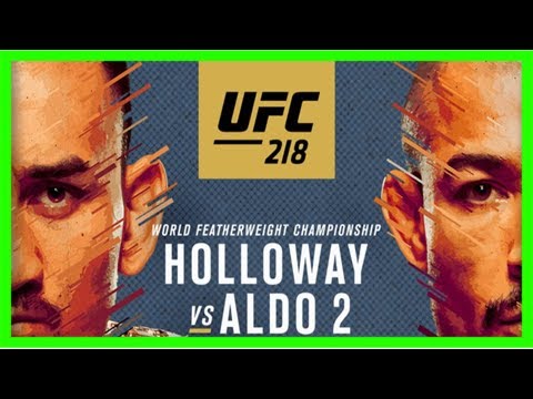 Ufc 218 live weigh-in results: holloway & aldo tip the scales