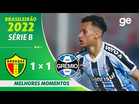 Gols e lances de Brusque x Grêmio