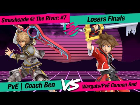 Smashcade @ The River #7 - LF - PvE | Coach Ben (Shulk) VS Warguts/PvE Cannon Red (Sora/Jigglypuff)