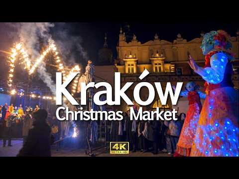 Kraków Christmas Market 2025 Poland 🇵🇱 Old Town | 4K Walking Tour