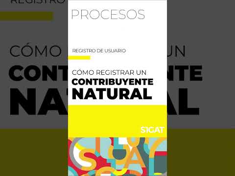 Registro de una persona NATURAL EN SIGAT