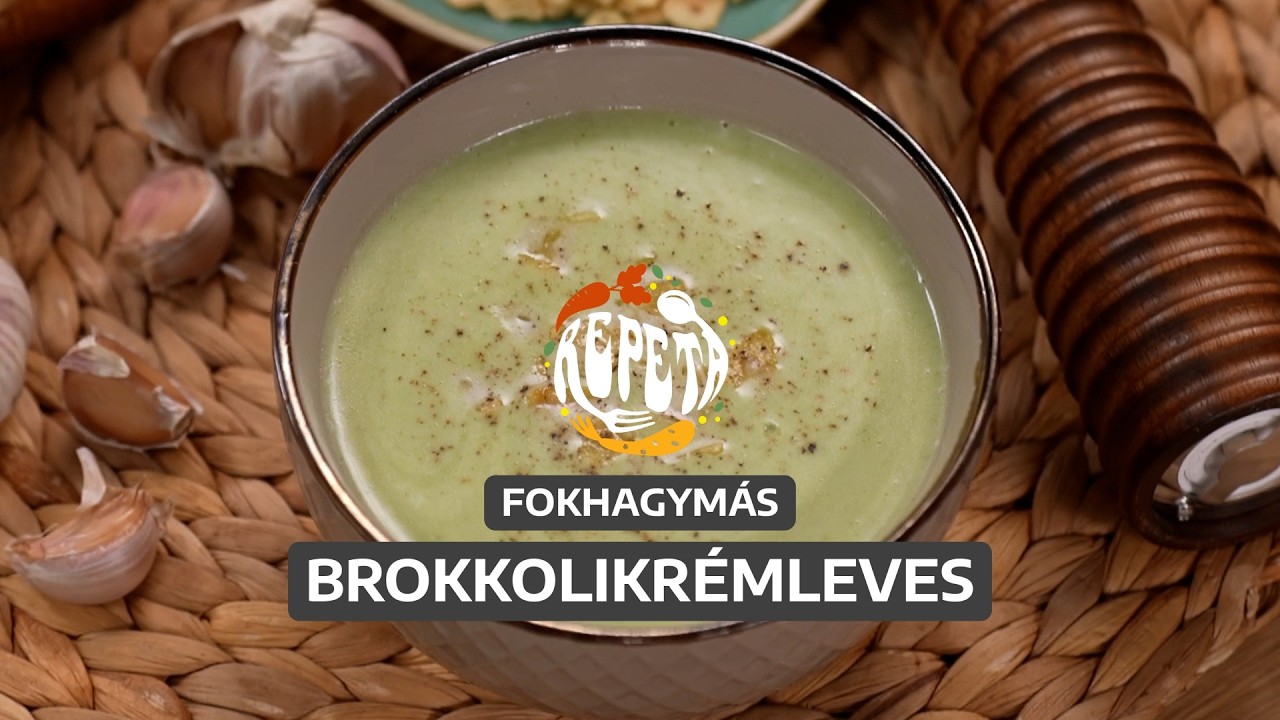 Fokhagymás brokkolikrémleves | Repeta