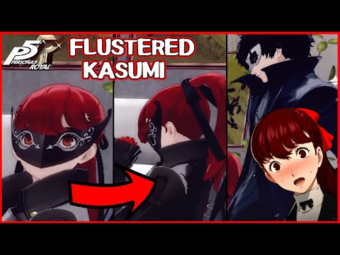 Kasumi BLUSHES when staring at Joker - Persona 5 Royal