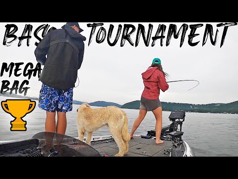 EPIC WIN IN BASS TOURNAMENT WITH MY WIFE!! BIGGEST BAG EVER! (She's A Hammer!)