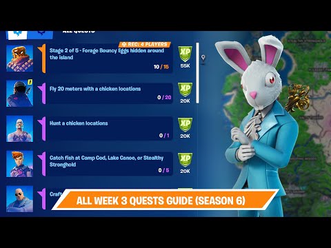 All Week 3 Epic Quests and Legendary Quest / Challenge Guide in Fortnite Chapter 2 Season 6