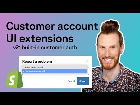 Build Shopify customer account UI extensions