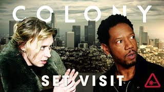 Colony: Lies, Snacks, and Secrets - Nerdist Set Visit Part 2 video