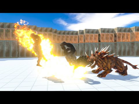 HELLHOUND and GORGON Vs EVERY UNIT - Animal Revolt Battle Simulator