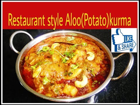 Restaurant style aloo kurma recipe/potato masala/aloo kurma curry/ spicy bangaldonpa kurma