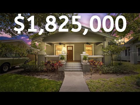 INSIDE THE MOST LUXURIOUS $1,825,000 TAMPA BUNGALOW FOR SALE IN HYDE PARK!!