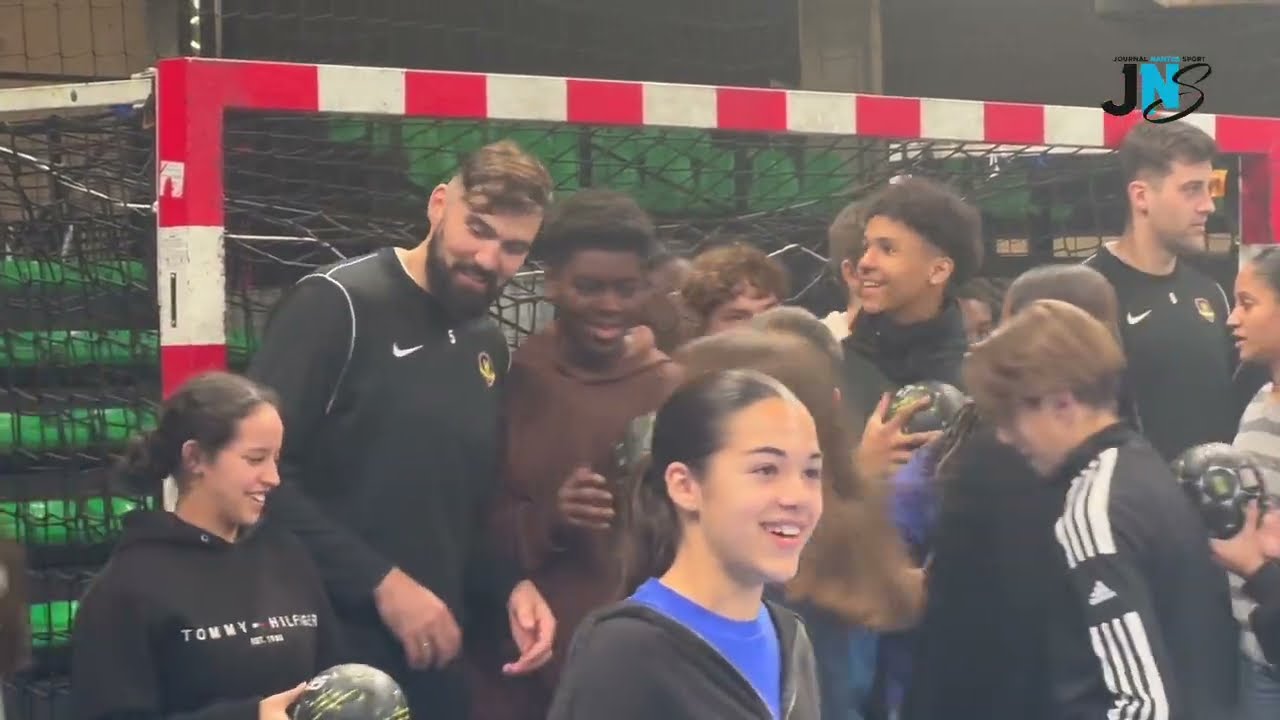 HBC Nantes : Cavalcanti, Maqueda et Odriozola au micro des élèves du collège Sainte Madeleine la Joliverie