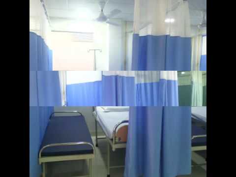 Hospital curtain tracks for patient privacy