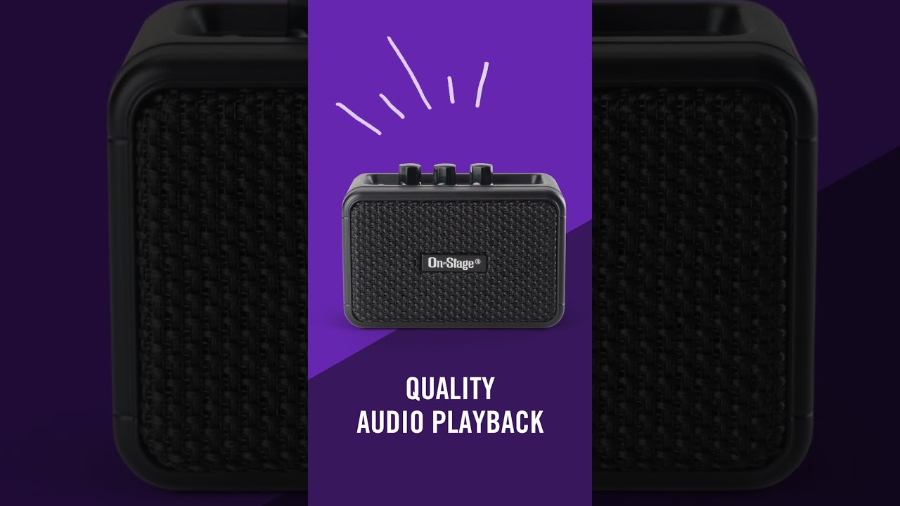 TGA01 Travel Guitar Amp | On-Stage #travelamp #travelguitar #guitaressentials - YouTube