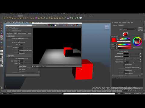 Renderschool VRAY for Maya - Basics - video 01 Linear Workflow