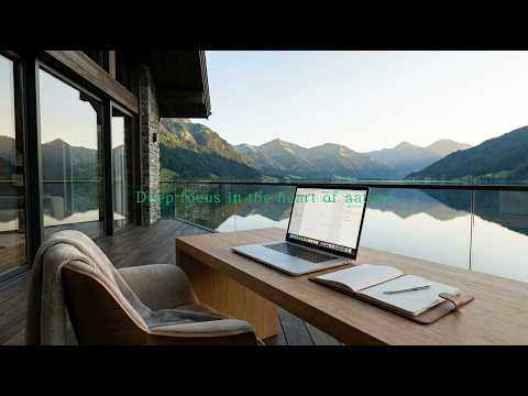 Deep Focus  Private Lakefront Cabin Terrace & Calm Lo-Fi Beats (No Lyrics)