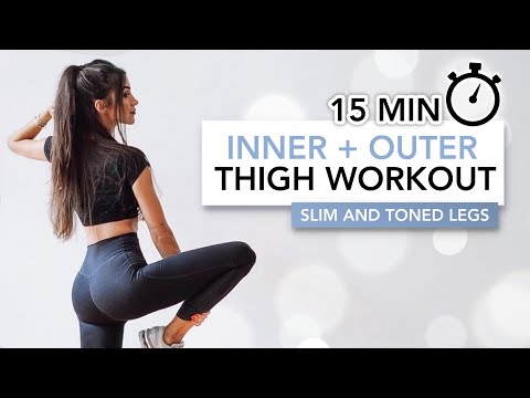 15 MIN THIGH WORKOUT (Toned Inner + Outer Thighs) | İç ve Dış Bacak Sıkılaştırma | Eylem Abaci