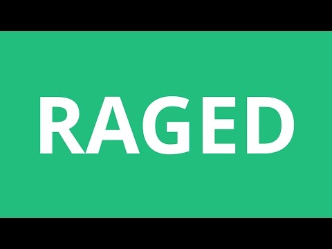 Part of a video titled How To Pronounce Raged - Pronunciation Academy - YouTube