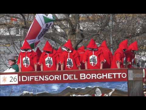 I Difensori del Borghetto carro da getto - Carnevale Ivrea 2017