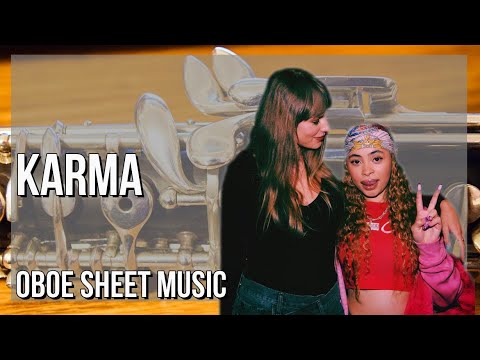 SUPER EASY Oboe Sheet Music: How to play Karma  by Taylor Swift ft Ice Spice
