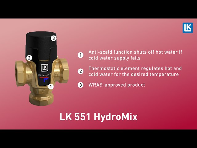 lk Mixing valve lk 22mm 551 hydromix 35-65c