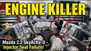 Save Your Mazda 2.2 SkyActiv Engine! (Injector Seal Failure Explained)