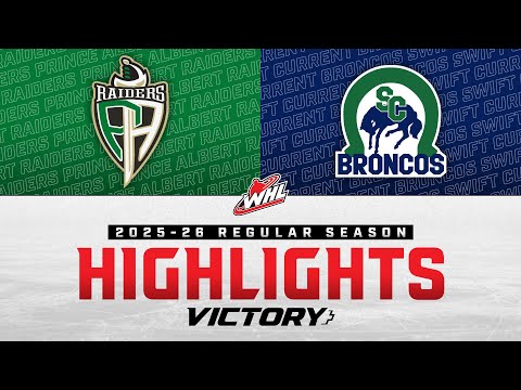 Prince Albert Raiders at Swift Current Broncos 10/25 | WHL Highlights 2025-26